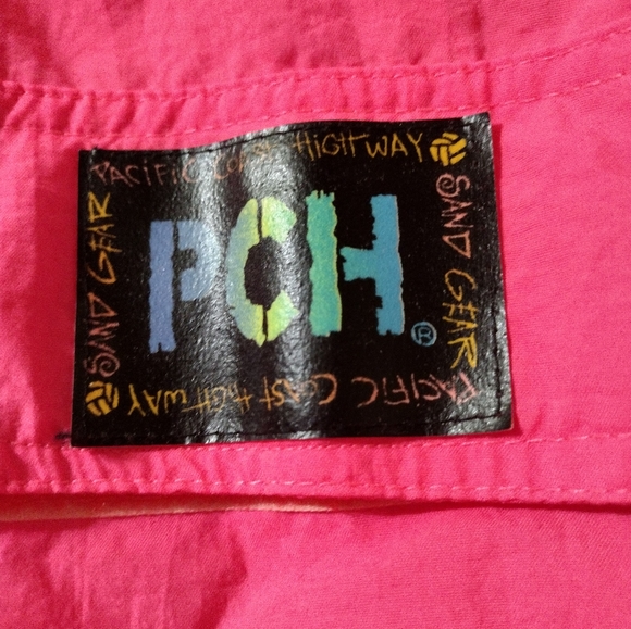 Vtg Pacific Coast Highway Fluorescent Windbreaker Unisex Large - Picture 2 of 4